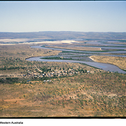 Aerial of Forest River Mission, 1993?